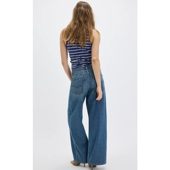 Free People x Levi's XL Baggy Straight Jeans NWT - Picture 3 of 6